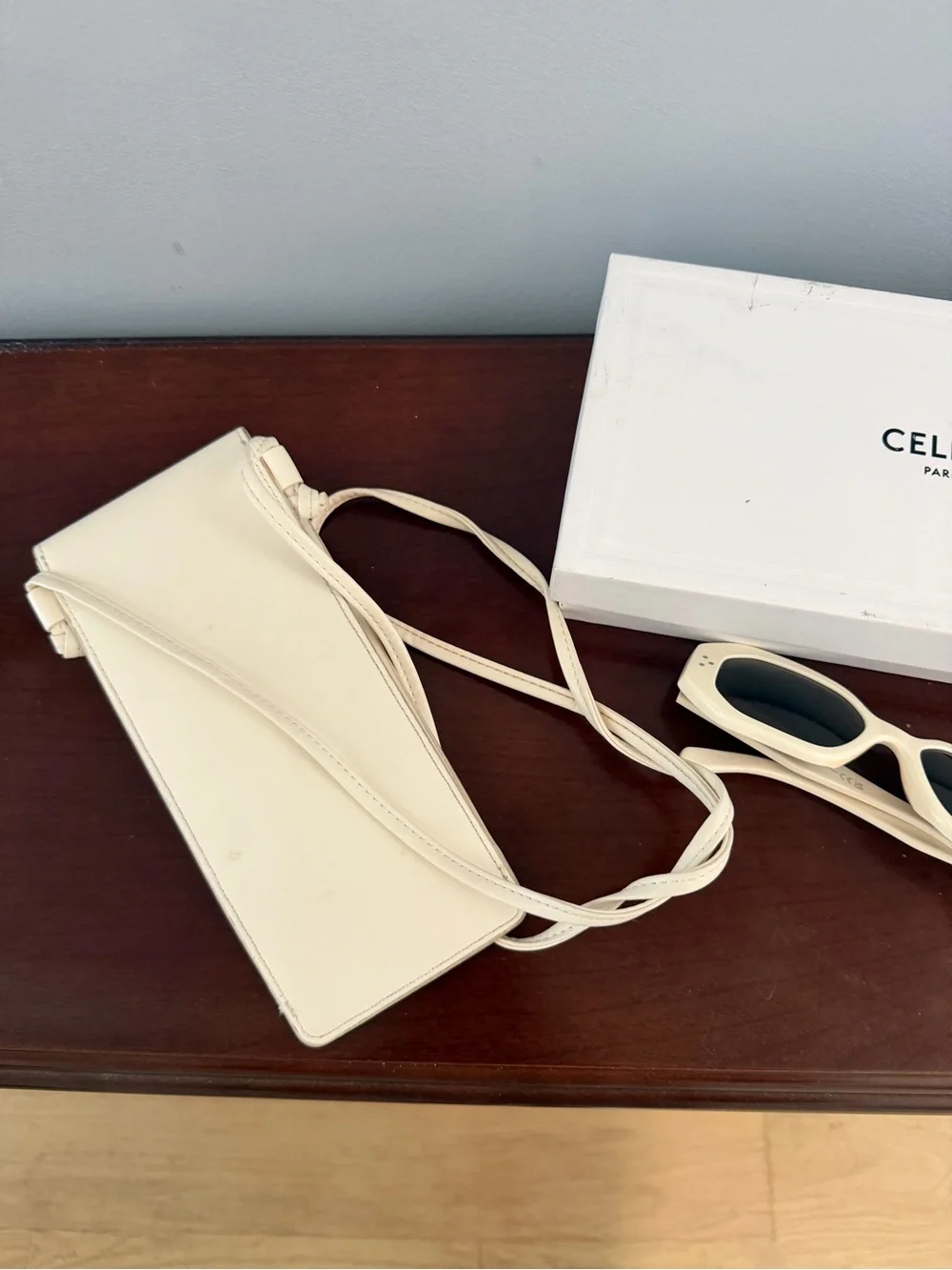 CELINE Paris Sunglasses and Crossbody Bag Case